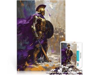 Puzzle Adulte 1000 pièces Soldat Spartiate 300 Jouets addictifs pour Le défi de l'intelligence cérébrale décoration Murale 38x26cm