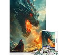 Puzzle Adulte 1000 pièces « Souffle du Dragon » Jeu de Construction à Monter soi-même Idée Cadeau et Divertissement Jeu Relaxant avec pièces de Formes aléatoires Parfaitement emboîtables 38x52cm