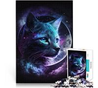 Puzzle Adulte 1000 pièces Space Moon Cat Difficult Hard Jigsaw 26x38cm est idéal comme Cadeau pour Toute la Famille pour Les Adolescents de 14 Ans et Plus