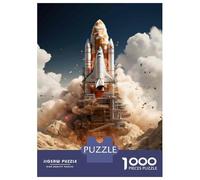 Puzzle Adulte 1000 Pièces Space Shuttle Launch-3 Puzzle pour Adultes - Jeu De Réflexion - Décoration Parfaite - Cadeaux Uniques pour Anniversaire Et Noël 52x38cm/1000pcs