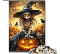 Puzzle Adulte 1000 pièces, Squelette de Fille d'halloween, Jouet éléphant, Jeu intellectuel, Cadeau d'anniversaire, décoration Murale pour 14 Ans et Plus (Taille 50x75cm)