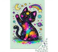 Puzzle Adulte 1000 Pièces, Starry Cat-76, Cadeau De Fêtes, 70x50cm/1000pcs