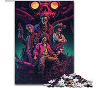 Puzzle Adulte 1000 pièces The Killer Family, idée Cadeau pour Les fêtes, Illustration Humoristique, Illustration détaillée, Taille 38x26cm