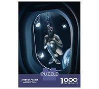 Puzzle Adulte 1000 Pièces The Underwater Girl Puzzles pour Adolescents, Jouets Anti-Stress, Défi Difficile, Cadeau d'anniversaire Unique 38x26cm/1000pcs