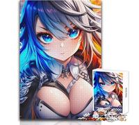 Puzzle Adulte 1000 pièces, thème Anime, Glace et feu, Jeu intellectuel, décoration intérieure, pour Un Père Noël Secret, Dimensions : 38x26cm