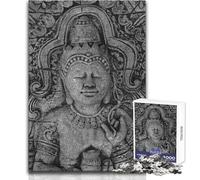 Puzzle Adulte 1000 pièces, thème Bouddha, Jeu éducatif, Niveau de difficulté élevé, Cadeau d'anniversaire, Dimensions 50x75cm