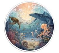 Puzzle Adulte 1000 Pièces Thème Nautique - Ce Puzzle 1000 Pièces Offre Un Aperçu Captivant des Fonds Marins. Parfait pour Les Amateurs De Défis, De Détente Et De Loisirs Créatifs