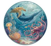 Puzzle Adulte 1000 Pièces Thème Océanique - Ce Puzzle 1000 Pièces en Haute Qualité Représente Un Univers Marin Coloré. Parfait pour Les Amateurs De Loisirs Créatifs, La Détente Et Les Jeux en Famille