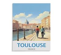 Puzzle Adulte 1000 Pièces,Toulouse France,Bricolage sur Dessin Cadeau Unique sur Le Mur(75x50cm)-I87