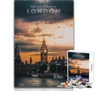 Puzzle Adulte 1000 pièces Tour Big Ben - Jeu de détente - Idée Cadeau pour Un W nd à la Maison - Format 38x26cm