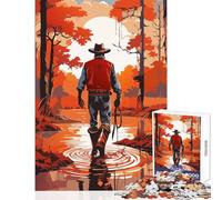 Puzzle Adulte 1000 pièces Traversée d'un Marais Jeu éducatif pour Les Jeux Jeu Impossible Renforce l'amour Entre Couples Dimensions 38x26cm