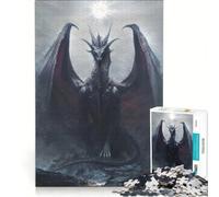 Puzzle Adulte 1000 pièces Tyran de l'ombre au Clair de Lune Jeu Impossible améliore la mémoire avec des pièces de Formes aléatoires Parfaitement emboîtables 38x26cm