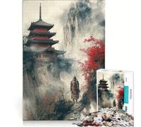 Puzzle Adulte 1000 pièces Un Guerrier samouraï Solitaire, décoration Murale, activités Amusantes à la Maison, renforcer Les Liens Amoureux 38x52cm
