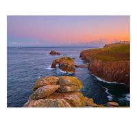 Puzzle Adulte 1000 Pièces,Unique Home Decor-Côte,Mer,Rochers,Eau,Horizon 70x50cm