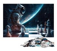 Puzzle Adulte 1000 pièces Univers des échecs Le Puzzle avec Affiche et fiche de Questions réponses (Taille 75 x 50 cm)