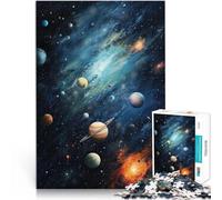 Puzzle Adulte 1000 pièces Œuvre d'art Cosmos Fabriqué en Carton pour Les 14 Ans et Plus Jouets de Jeu Car C'est Un pour Toute la Famille。Taille：26x38cm/10.24x14.96pouce