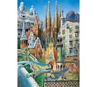Puzzle Adulte 1000 Pièces Œuvres de Gaudi à Barcelone 70x50cm Puzzles pour Adultes Jeu éducatif Défi Jouets 1000 Pièces Puzzles pour Adultes Enfants