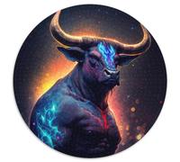 Puzzle Adulte 1000 pièces Vache mutante Puzzle Rond 1000 pièces Idéal pour décorer et stimuler Le Cerveau (67,5x67,5cm)