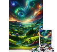 Puzzle Adulte 1000 pièces Vallée Céleste Décoration de Maison Jouet Cadeau d'anniversaire Jeu en Famille renforce Les Liens Amoureux Dimensions 38x26cm