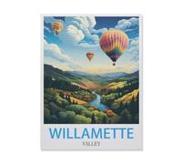 Puzzle Adulte 1000 Pièces，Vallée du Willamette Oregon，Décor À La Maison Dessin Animé Paysage Jeu De Décompression Cerveau Défi Difficulté Jouet Éducatif pour Enfants Puzzle Puzzles（75x50cm）-IE62