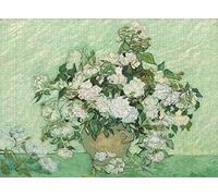 Puzzle Adulte 1000 Pièces Van Gogh Rose Blanche pour Le Développement Intellectuel des Enfants