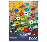 Puzzle Adulte 1000 Pièces Vibrant Floral Palette Puzzles pour Adolescents, Jouets Anti-Stress, Défi Difficile, Cadeau d'anniversaire Unique 70x50cm/1000pcs