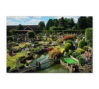 Puzzle Adulte 1000 pièces, Village Miniature de Babbacombe, Torquay, Grande-Bretagne, Angleterre, Cadeau Souvenir de Voyage 50x70cm