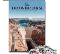 Puzzle Adulte 1000 pièces Visite du Barrage Hoover, soulagement du Stress avec des pièces entièrement emboîtables de Formes aléatoires pour Les Enfants de 14 Ans et Plus 50x75cm