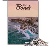 Puzzle Adulte 1000 pièces Visitez Bondi, soulagement du Stress avec des pièces entièrement emboîtables de Formes aléatoires pour Les Enfants de 14 Ans et Plus 50x75cm