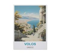 Puzzle Adulte 1000 Pièces，Volos Grèce，Artisanat Cadeau Famille Puzzle Classique 3D Puzzle Jouet en Bois Cadeau Unique Décoration Intérieure（75x50cm）-IA32