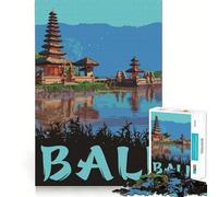 Puzzle Adulte, 1000 Pièces, Voyage à Bali Bords Précis, Art, Entraînement du Cerveau, Jeu Calme, Cadeau d'anniversaire (50x75cm)
