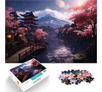 Puzzle Adulte 1000 pièces Voyage au Mont Fuji au Japon Entraînez Votre Cerveau et Vos Mains Décoration d'intérieur 52x38cm