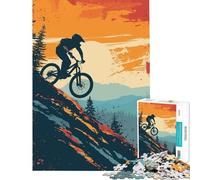 Puzzle Adulte 1000 pièces VTT rétro pour Jeu éducatif et ludique idéal pour s'amuser en Famille (75x50cm) Cadeau Amusant
