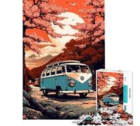 Puzzle Adulte 1000 pièces VW Transporter T rétro décoration Murale Cadeau Original et Amusant pour Un Anniversaire ou Toute la Famille (38x52cm)