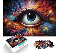 Puzzle Adulte 1000 pièces Yeux colorés étranges pour Puzzle 26x38cm Jeu Stimulant et Jeu Familial pour Les Adolescents de 14 Ans et Plus