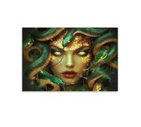 Puzzle Adulte 1000 PiècesMéduse, déesse serpentPuzzles pour Adultes Jeu éducatif Défi Jouets 1000 Pièces Puzzles pour Adultes Enfants 38x52cm