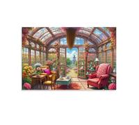 Puzzle Adulte 1000 PiècesSerre victoriennePuzzles pour Adultes Jeu éducatif Défi Jouets 1000 Pièces Puzzles pour Adultes Enfants 26x38cm