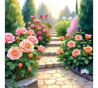 Puzzle Adulte 120 Pièces, Bricolage Puzzle Chemin des Roses, Puzzles Impossible 120 Pieces, Jeu de Famille Team Building, Cadeau pour Les Amants ou Les Amis, Unique Home Decor