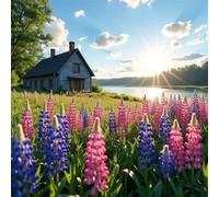 Puzzle Adulte 120 Pièces, Bricolage Puzzle Maison de la rivière, Puzzles Impossible 120 Pieces, Jeu de Famille Team Building, Cadeau pour Les Amants ou Les Amis, Unique Home Decor