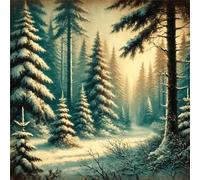 Puzzle Adulte 120 Pièces, Bricolage Puzzle Snow Grove, Puzzles Impossible 120 Pieces, Jeu de Famille Team Building, Cadeau pour Les Amants ou Les Amis, Unique Home Decor