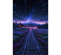 Puzzle Adulte 120 Pièces Train Nuit Étoilée 25 x 20 cm Classique Puzzles Jeu Éducatif Défi Divertissement Créatif Puzzle 120 Pieces Adulte