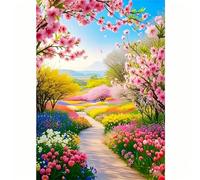 Puzzle Adulte 1200 Pièces 75x50 cm Puzzles pour Adultes Jeu éducatif Défi Jouets 1200 pièces Puzzles pour Adulte Familial Parfait - Chemin du Jardin printanier