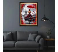 Puzzle Adulte 1200 Pièces 75x50 cm Puzzles pour Adultes Jeu éducatif Défi Jouets 1200 pièces Puzzles pour Adulte Familial Parfait - La Fille aux Fleurs de Paris