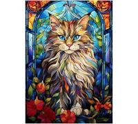 Puzzle Adulte 1200 Pièces Animaux Chat Fleurs 75 x 50 cm Puzzles pour Adultes Jeu éducatif Puzzle Impossible Puzzles 1200 Pièces Adultes