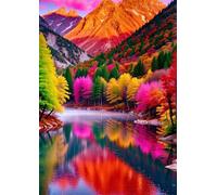 Puzzle Adulte 1200 pièces Couleurs des berges et des Bois 75x50 cm Puzzles pour Adultes Jeu éducatif Défi Jouets 1200 Pièces Puzzles pour Décoration de la Maison