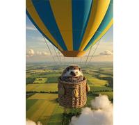 Puzzle Adulte 1200 Pièces Paysage du Ciel, Puzzles 1200 pièces pour Adultes Hérisson, 30x20 inch Puzzle Défi en Famille, Loisir Créatif de Qualité Supérieure,Idéal pour Décoration Murale et Salon