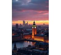 Puzzle Adulte 1200 pièces,Tour de la Ville de Londres 75x50 cm Puzzles pour Adultes Jeu éducatif Défi Jouets 1200 Pièces Puzzles pour Décoration de la Maison