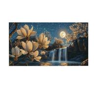Puzzle Adulte 1312 Pièces Cascade d'orchidées Jade 156x28cm Impossible Difficile Défiant, Puzzles pour Adultes Jeu éducatif Défi Jouets 1312 Pièces Puzzles pour Adultes, Créatif Cadeau z-786