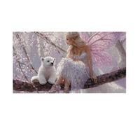 Puzzle Adulte 1312 Pièces Papillon fée Ours Blanc 156x28cm Impossible Difficile Défiant, Puzzles pour Adultes Jeu éducatif Défi Jouets 1312 Pièces Puzzles pour Adultes, Créatif Cadeau z-393