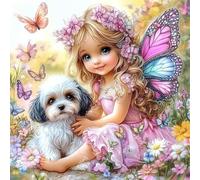 Puzzle Adulte 150 Pièces, Bricolage Puzzle Chien féerique, Puzzles Impossible 150 Pieces, Jeu de Famille Team Building, Cadeau pour Les Amants ou Les Amis, Unique Home Decor